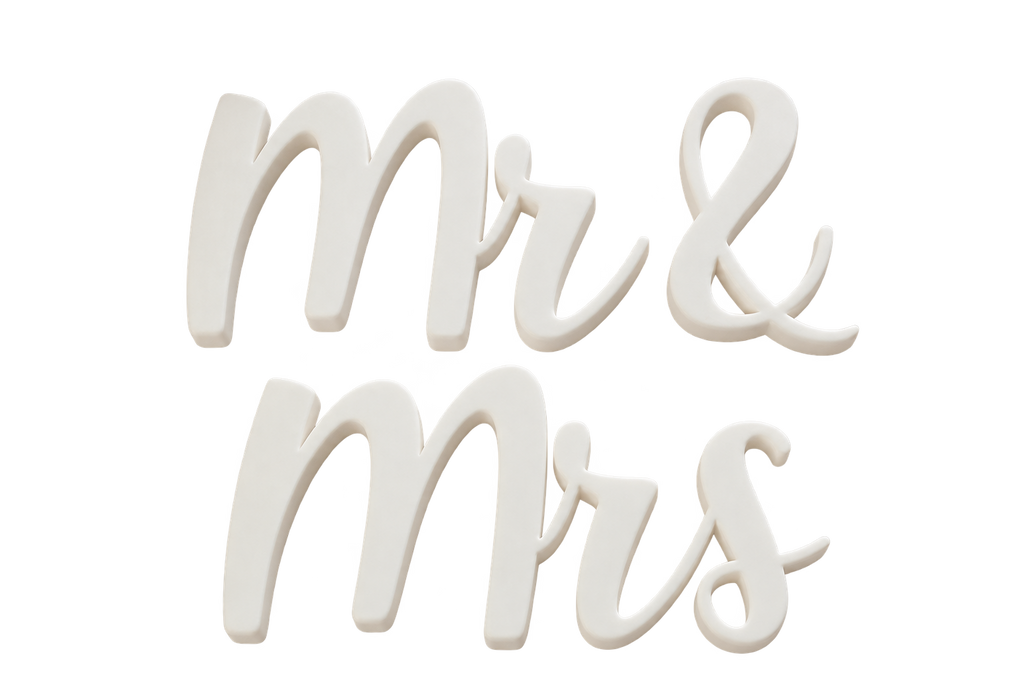 Mr & Mrs - kyltit